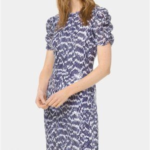 Michael Kors Embellished Ruched-sleeve dresss